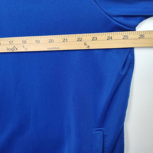 Adidas Full-Zip Sweatshirt Men's Size 2XL Cobalt Glue Long Sleeves Logo - Picture 6 of 12